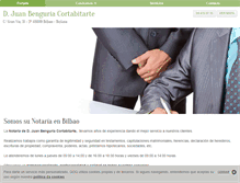 Tablet Screenshot of bilbaonotaria.com